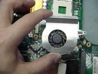 Remove video chip fan